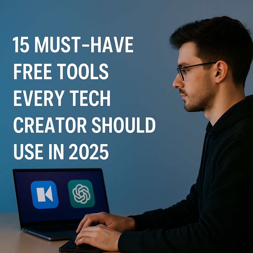 15 Free Tools Every Tech Creator Needs in 2025