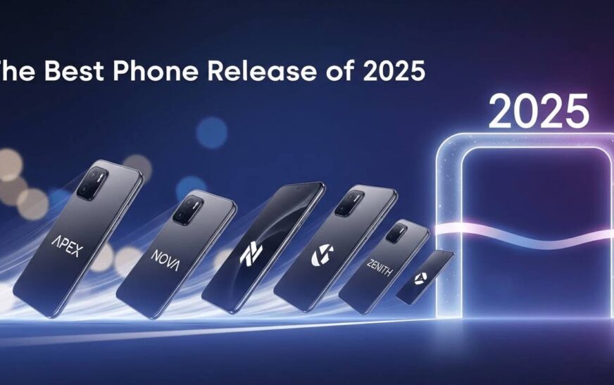 The best phone releases of 2025 showcasing top smartphones like Samsung Galaxy S25 Ultra, iPhone 17 Pro Max, Pixel 10 Pro, and Xiaomi 15 Ultra.