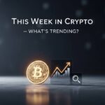 This Week in Crypto featured banner showing major cryptocurrencies and weekly market highlights.