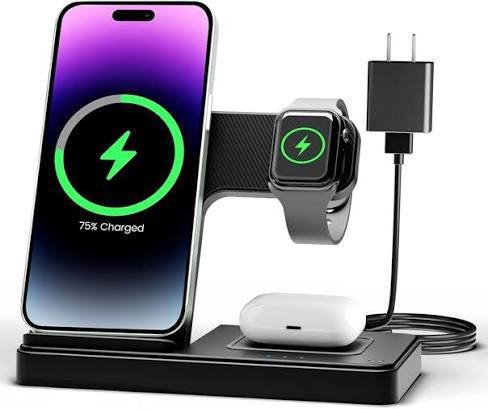 Wireless charging station for phone and accessories