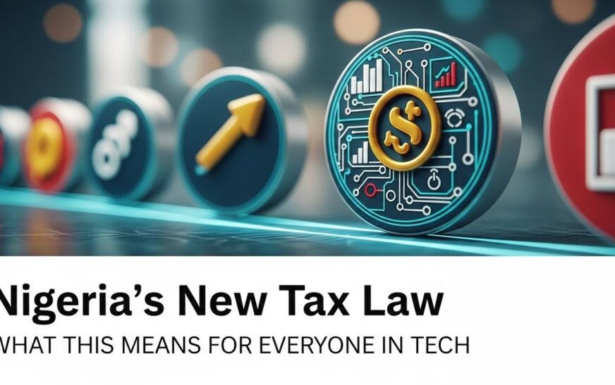 Illustration of Nigeria map with tax icons, highlighting new tax changes for 2026
