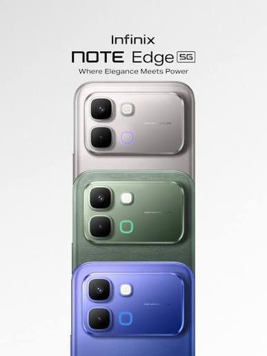 Infinix NOTE Edge colour variants and rear design
