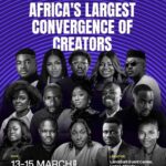 Moment 2026 Lagos creator conference poster showing event date, location and lineup of creators in Nigeria