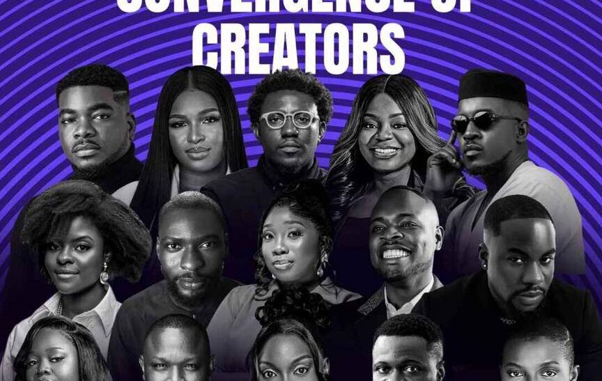 Moment 2026 Lagos creator conference poster showing event date, location and lineup of creators in Nigeria