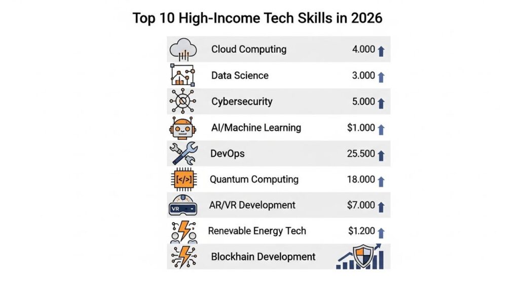 This image shows a remote work setup where multiple tech skills like data analysis, UI design, and AI tools are actively used to generate income.