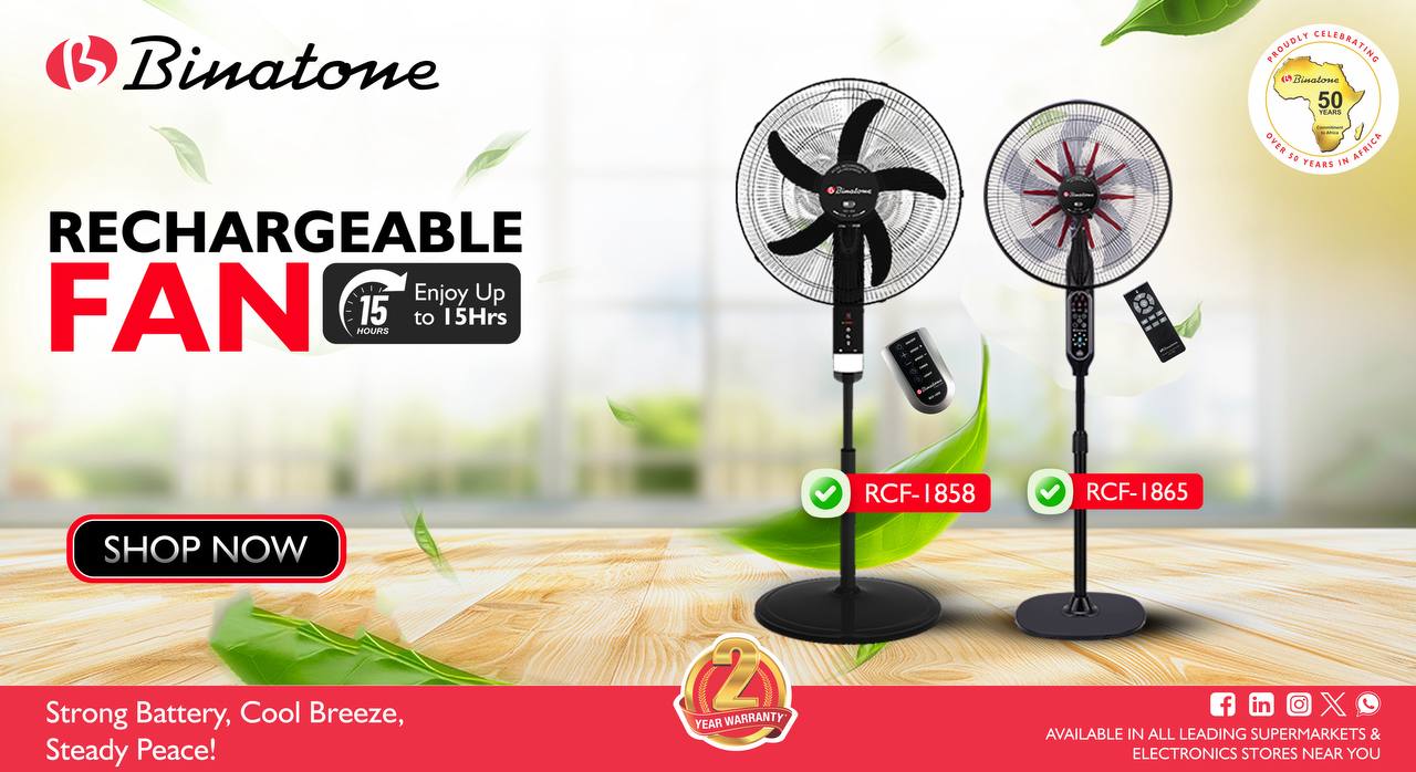 Binatone Rechargeable Fans: A Reliable Alternative to Generators in Nigeria