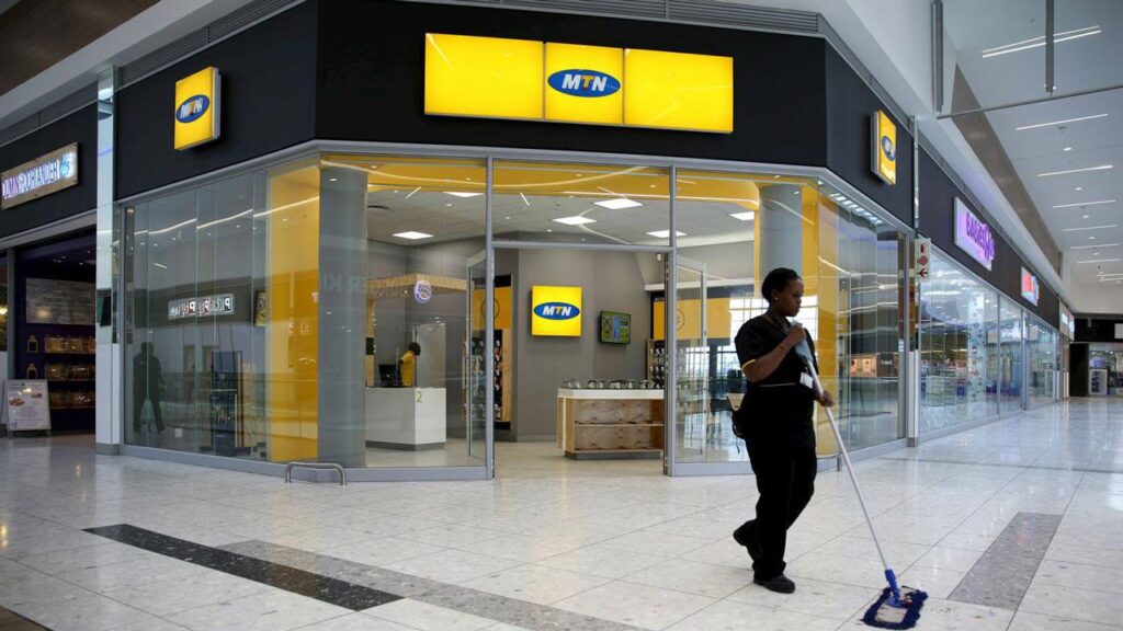 MTN store front in Nigeria