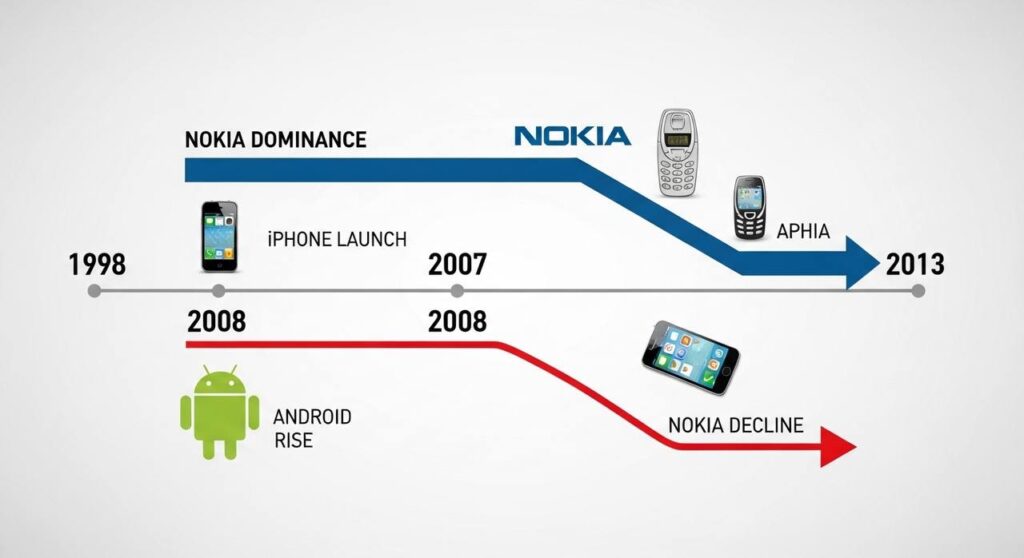 Timeline of Nokia rise and fall
