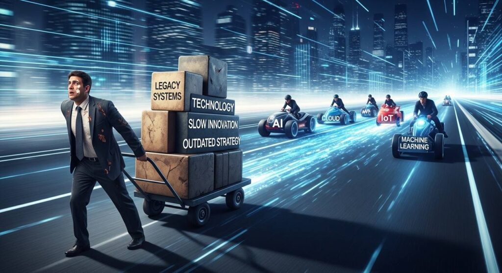 Tech companies competing innovation race