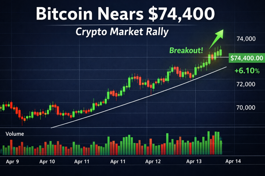 Bitcoin trend map showing weekly price changes and market momentum for BTC