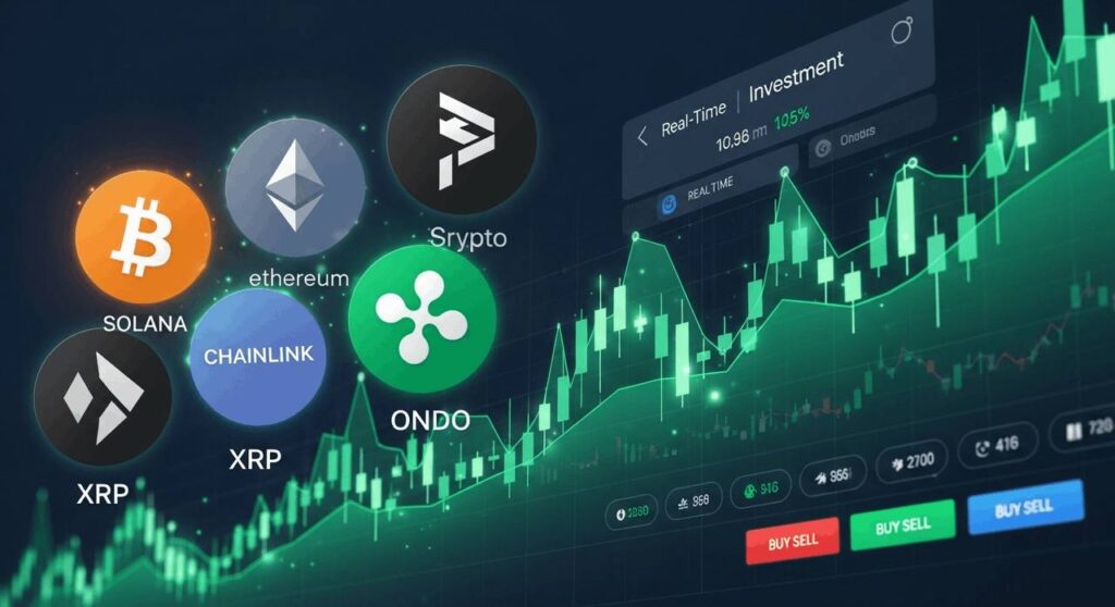 Best cryptocurrencies to buy in May and June 2026 including Bitcoin Ethereum Solana XRP Chainlink and Ondo