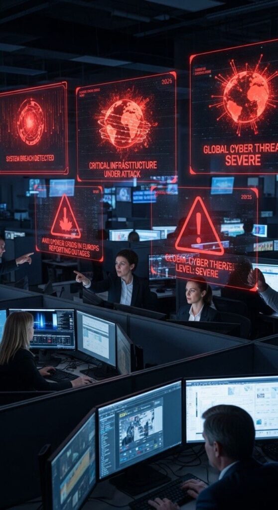 Cybersecurity expert monitoring digital threats