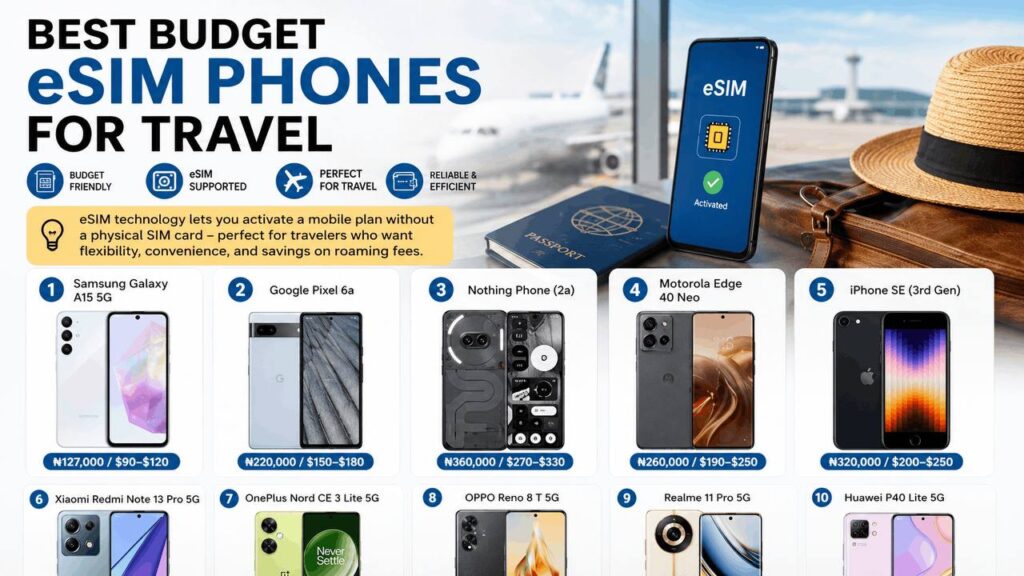 Smartphones that support eSIM technology