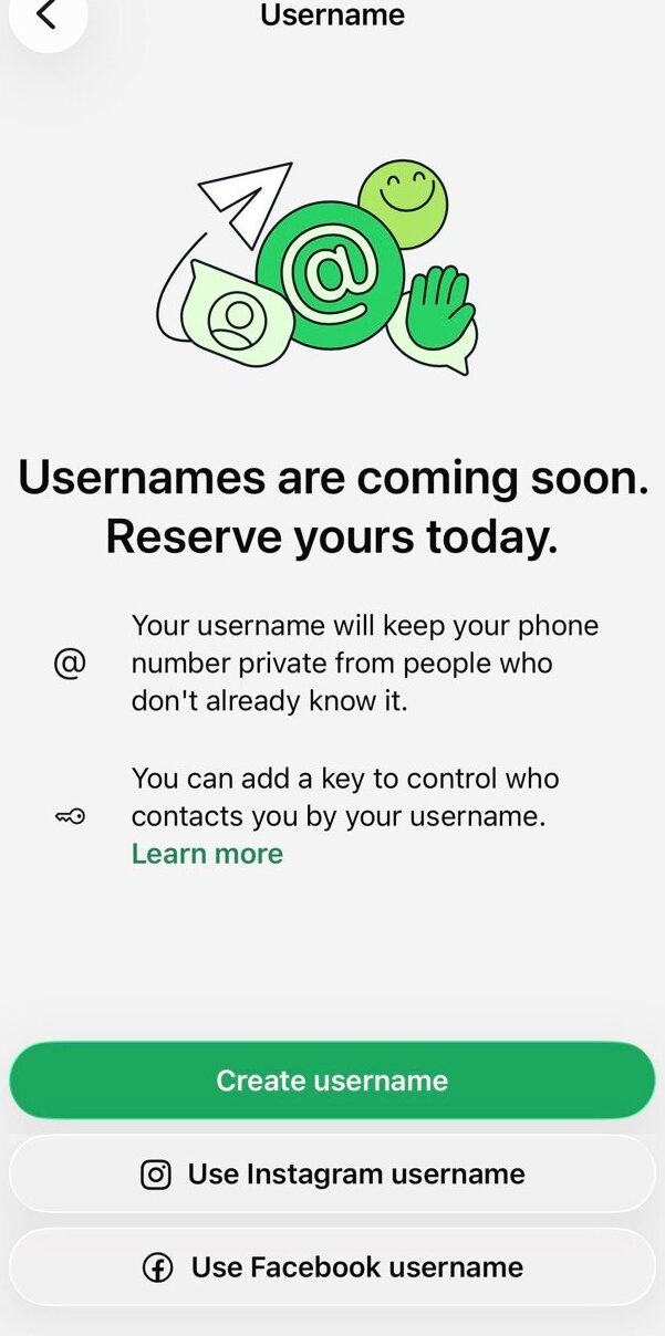 Person using WhatsApp on a smartphone.