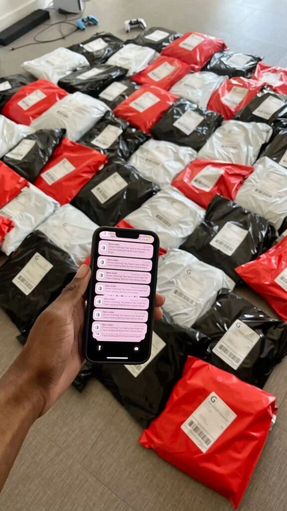 A Nigerian consumer shopping online using a smartphone.