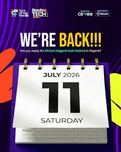 Tech Cirvee Fest 3.0 scheduled for Saturday July 11, 2026 in Ibadan