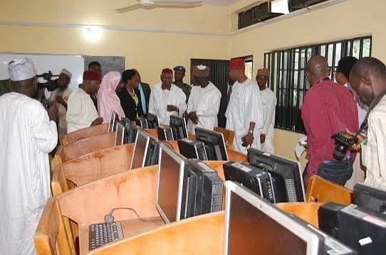 Kano students using computers for digital learning and training