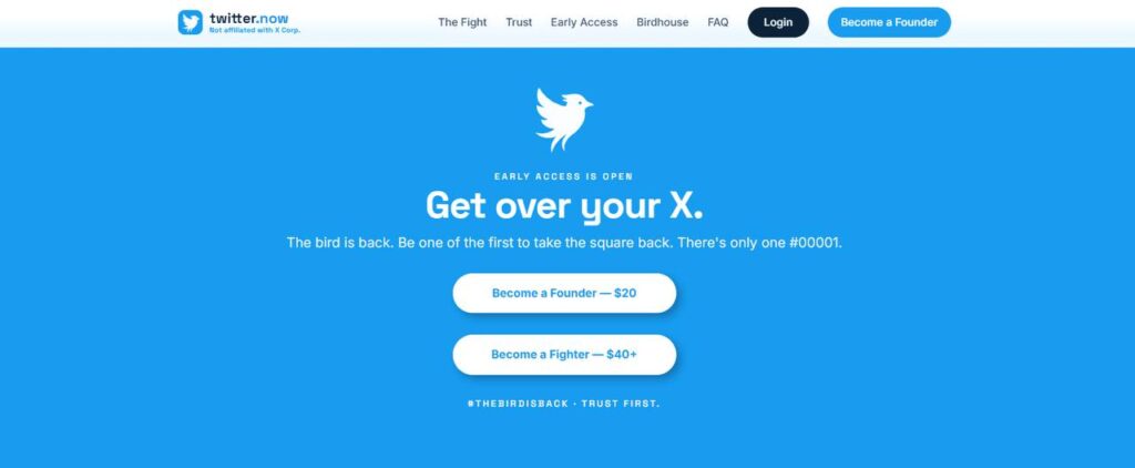 Twitter.now social network platform