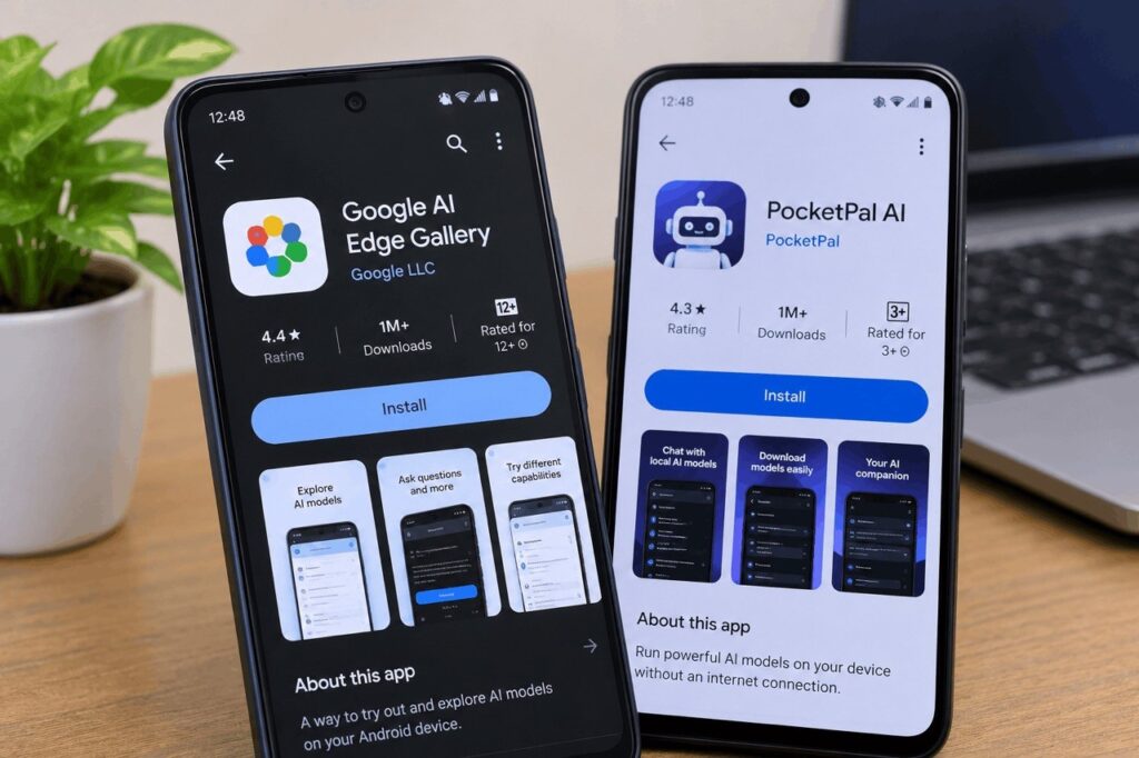 Offline AI applications available for Android smartphones