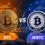 Bitcoin BTC compared with Wrapped Bitcoin WBTC on Ethereum