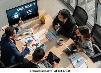 Technology founders discussing cybersecurity investment opportunities.