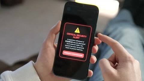 Smartphone displaying a suspicious online fundraising message.